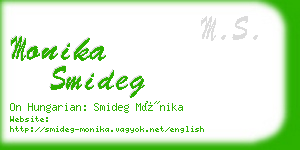 monika smideg business card